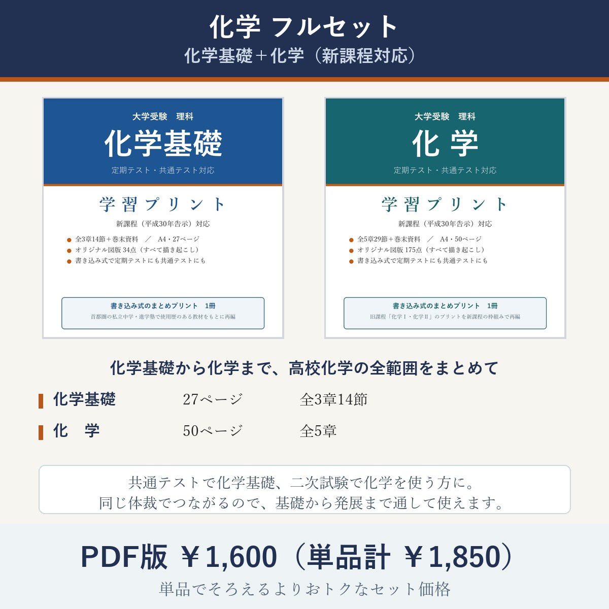化学 フルセット(化学基礎+化学)